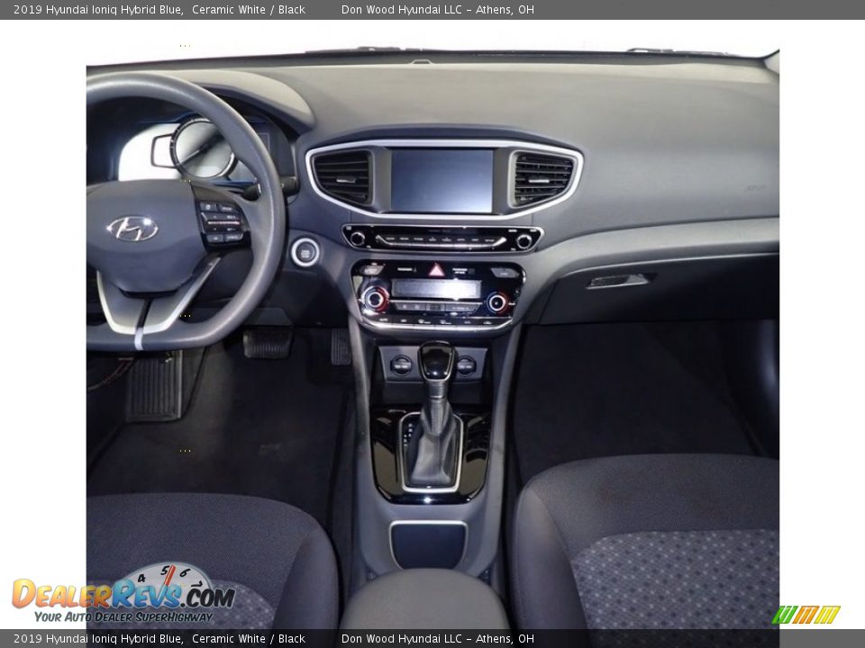 2019 Hyundai Ioniq Hybrid Blue Ceramic White / Black Photo #23