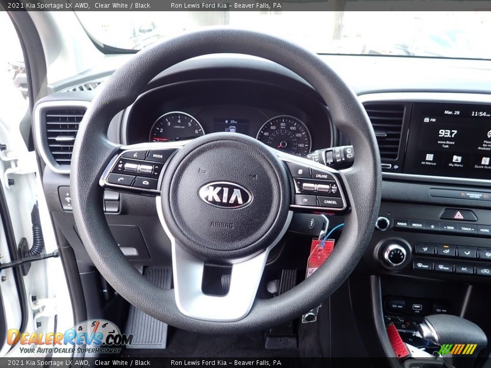 2021 Kia Sportage LX AWD Clear White / Black Photo #19