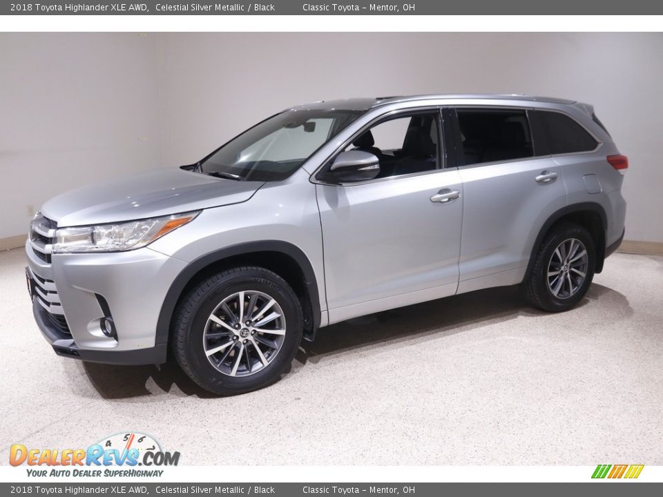 2018 Toyota Highlander XLE AWD Celestial Silver Metallic / Black Photo #3