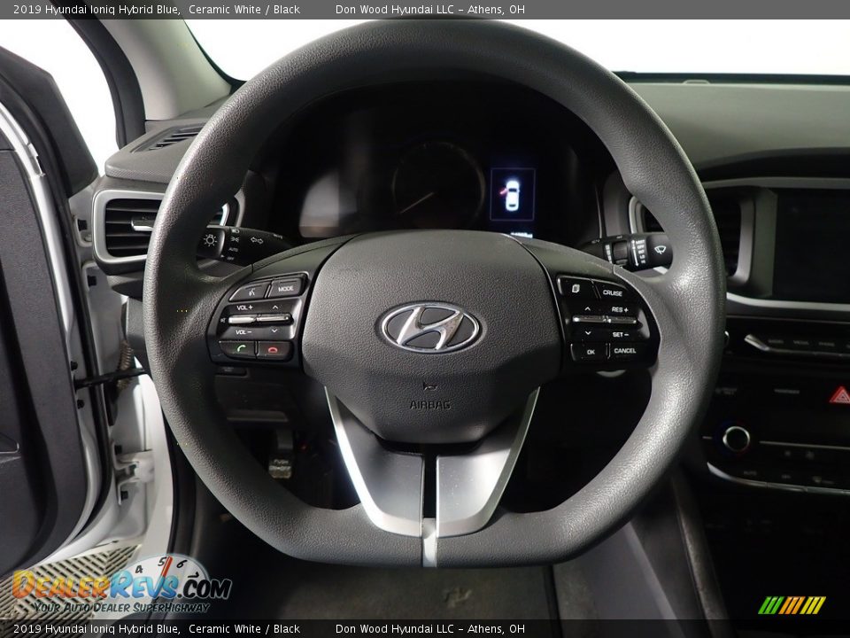 2019 Hyundai Ioniq Hybrid Blue Ceramic White / Black Photo #25