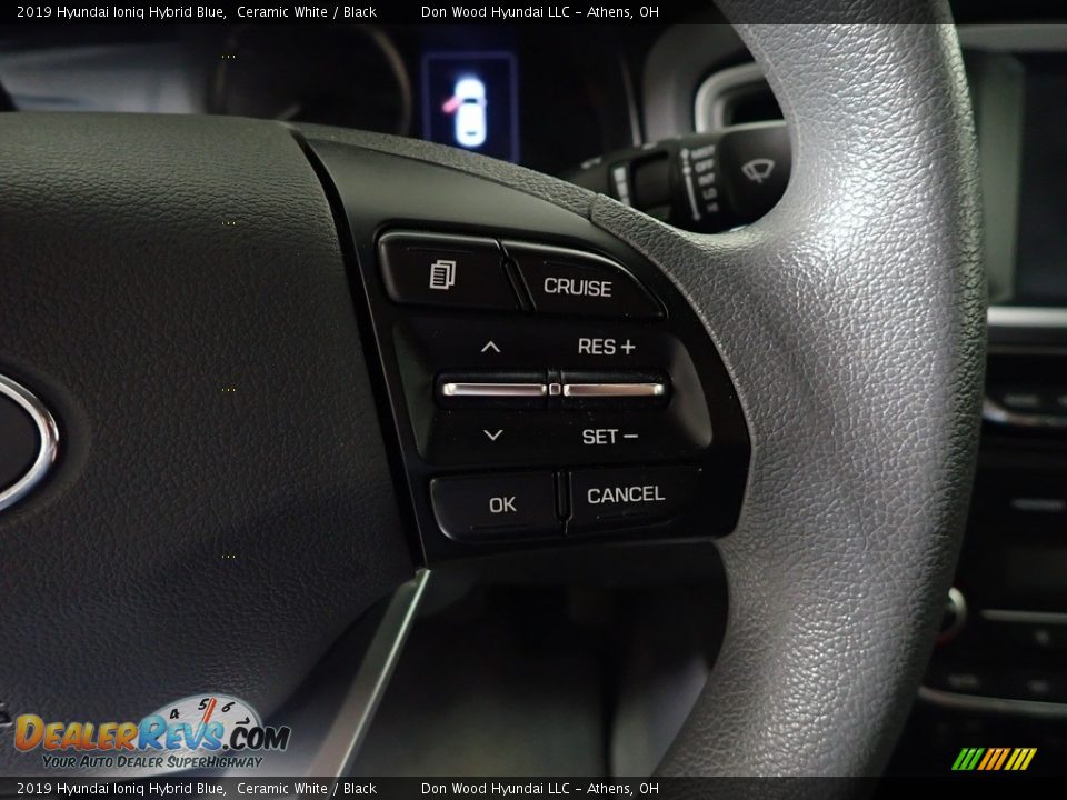 2019 Hyundai Ioniq Hybrid Blue Ceramic White / Black Photo #28
