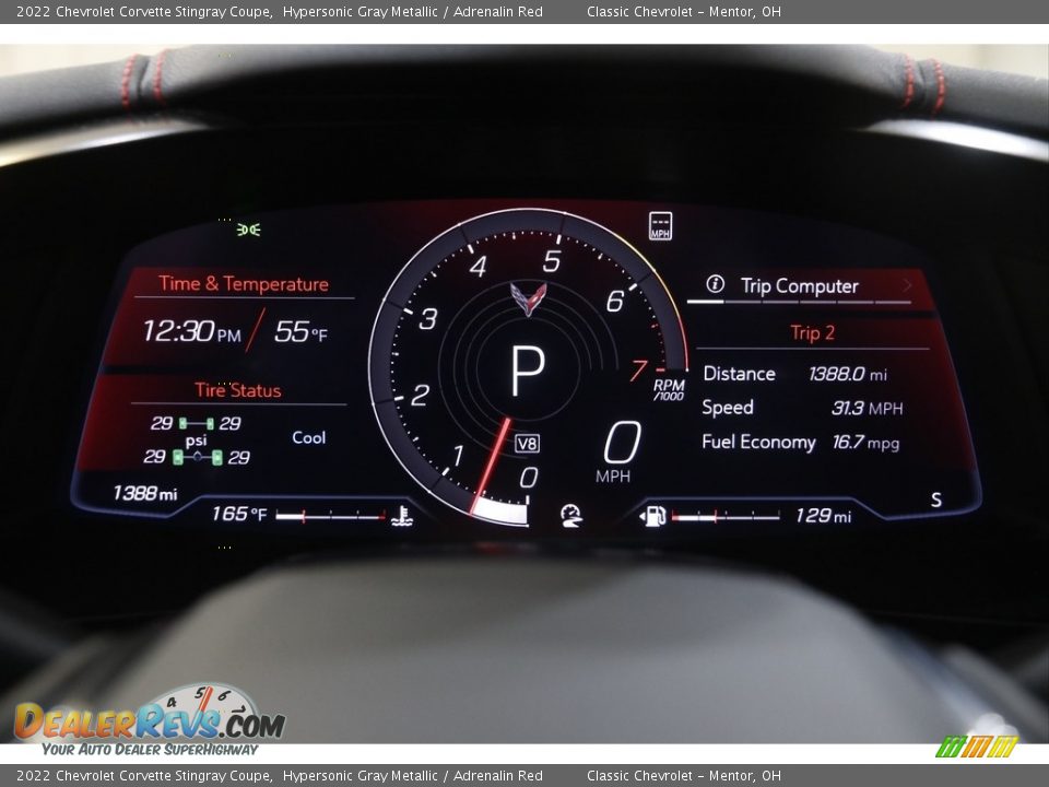 2022 Chevrolet Corvette Stingray Coupe Gauges Photo #11