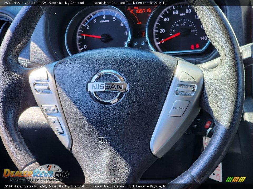 2014 Nissan Versa Note SV Super Black / Charcoal Photo #16