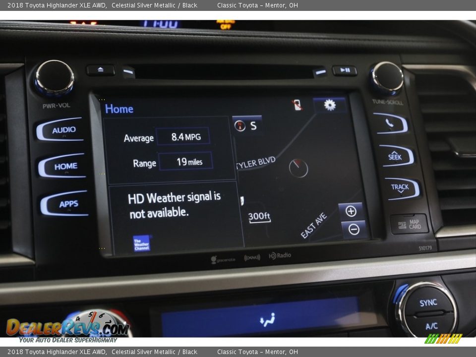 2018 Toyota Highlander XLE AWD Celestial Silver Metallic / Black Photo #10