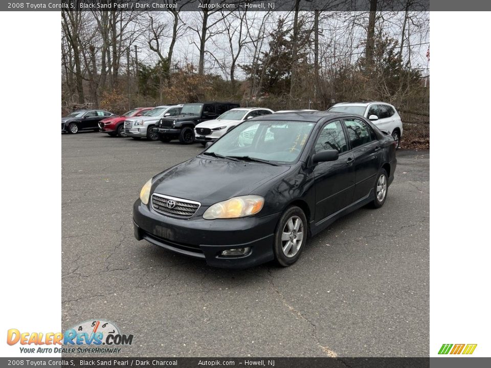 2008 Toyota Corolla S Black Sand Pearl / Dark Charcoal Photo #1