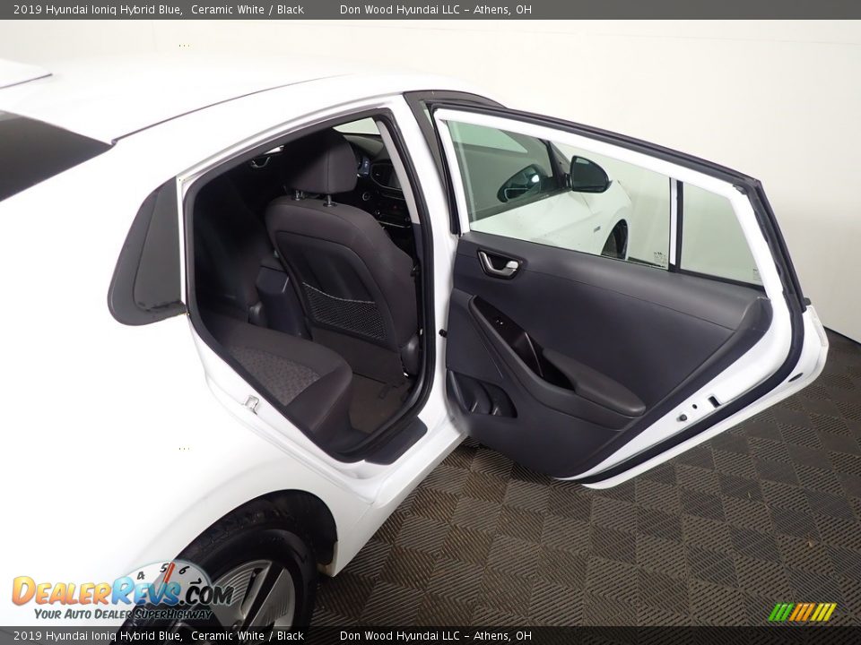 2019 Hyundai Ioniq Hybrid Blue Ceramic White / Black Photo #34