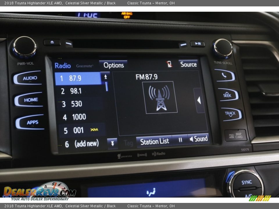 2018 Toyota Highlander XLE AWD Celestial Silver Metallic / Black Photo #12