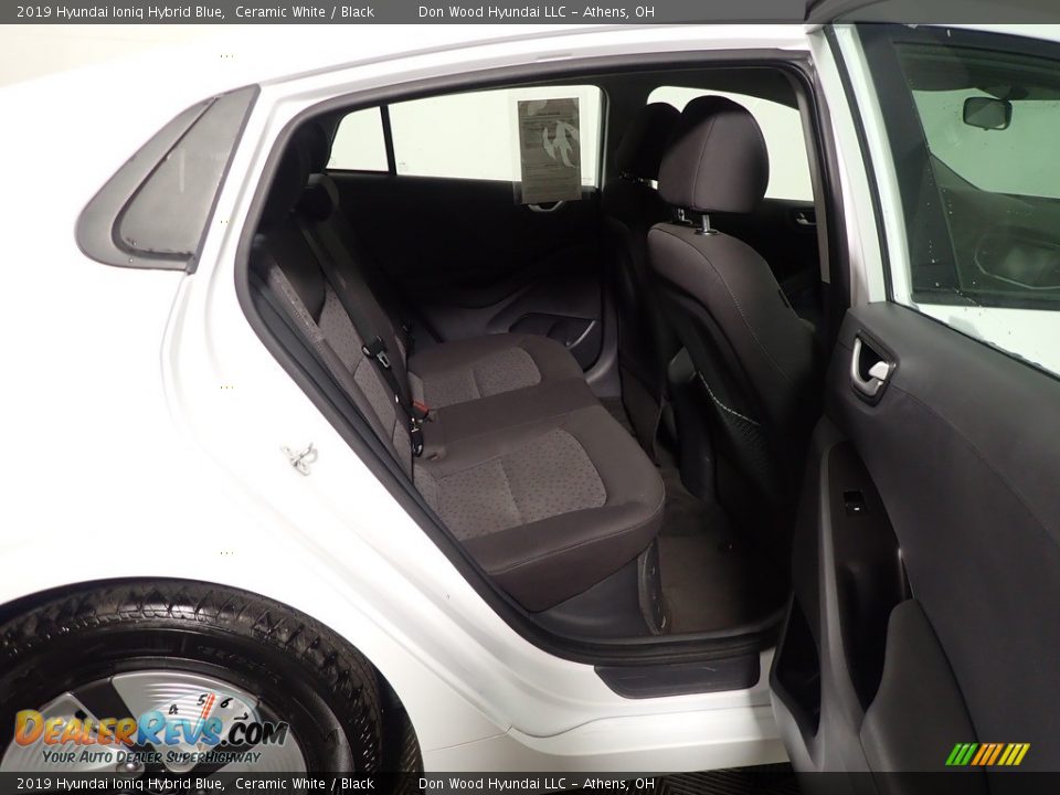 2019 Hyundai Ioniq Hybrid Blue Ceramic White / Black Photo #35