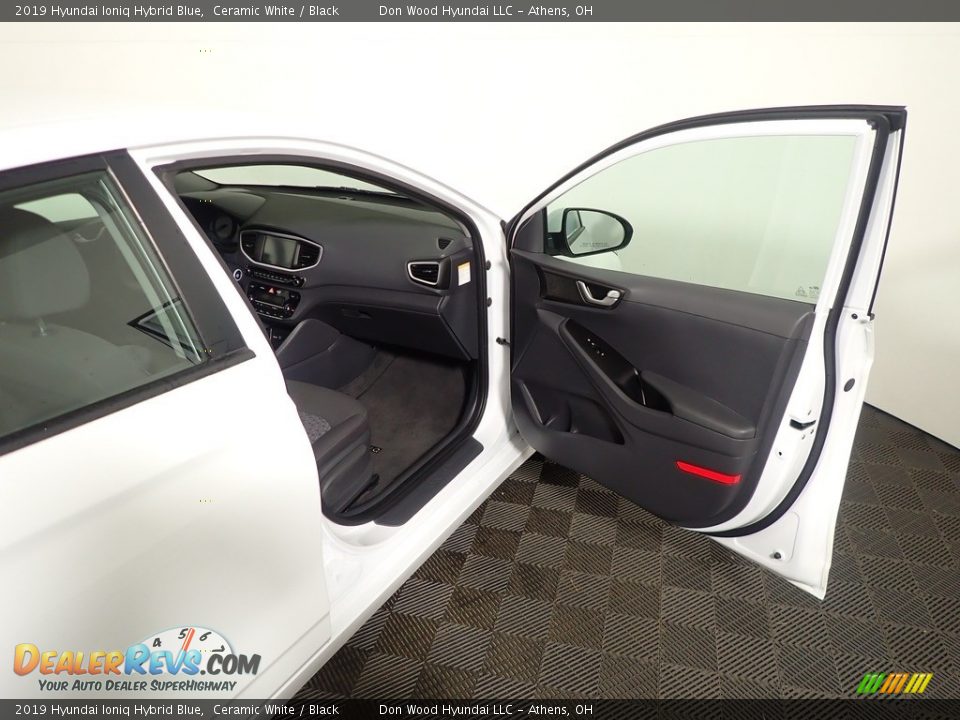 2019 Hyundai Ioniq Hybrid Blue Ceramic White / Black Photo #36
