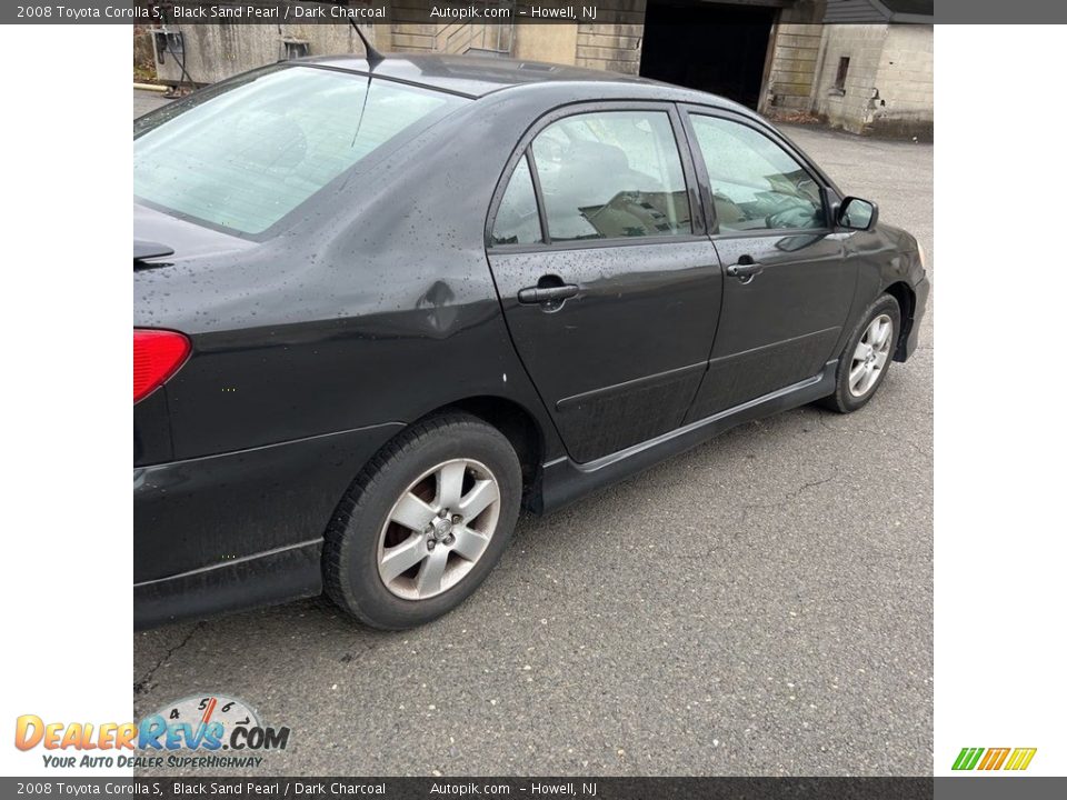 2008 Toyota Corolla S Black Sand Pearl / Dark Charcoal Photo #5