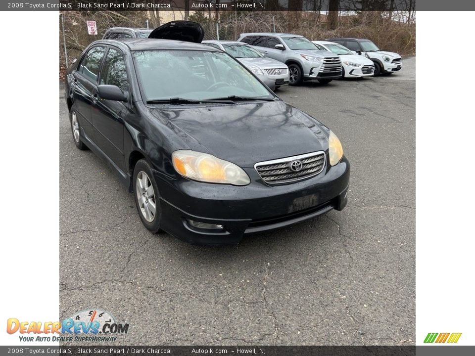 2008 Toyota Corolla S Black Sand Pearl / Dark Charcoal Photo #6