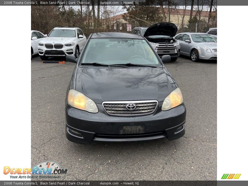 2008 Toyota Corolla S Black Sand Pearl / Dark Charcoal Photo #7