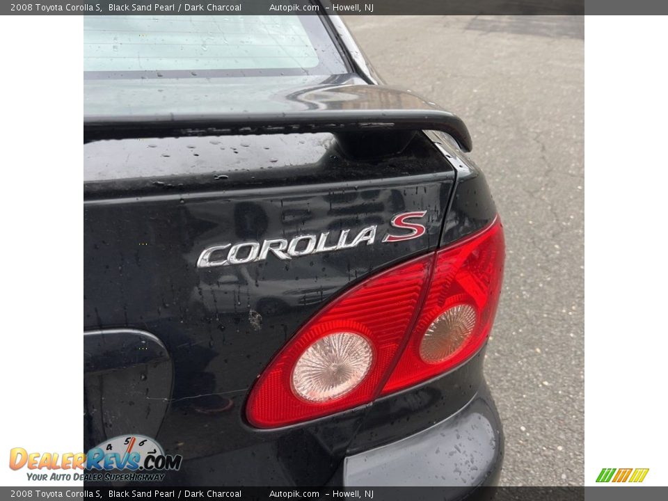 2008 Toyota Corolla S Black Sand Pearl / Dark Charcoal Photo #13