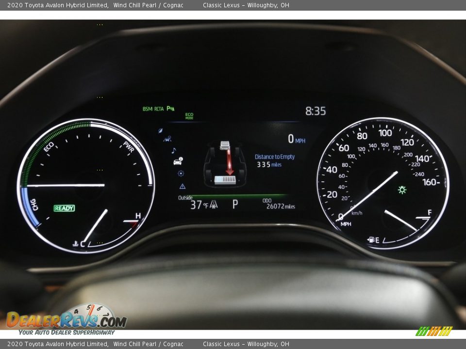 2020 Toyota Avalon Hybrid Limited Gauges Photo #8