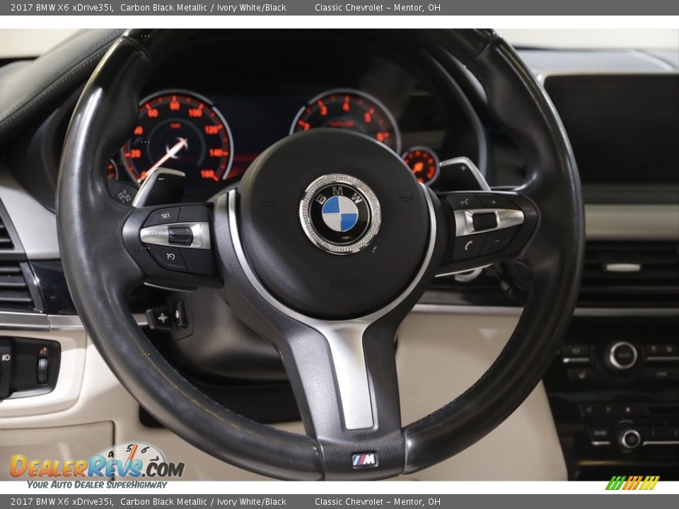 2017 BMW X6 xDrive35i Steering Wheel Photo #7