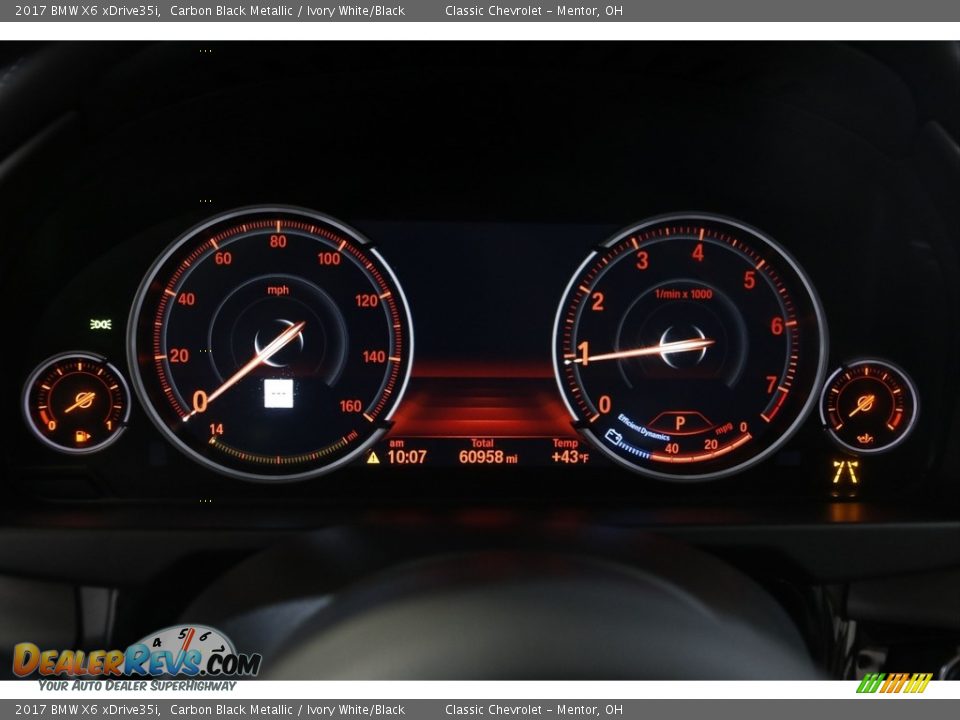 2017 BMW X6 xDrive35i Gauges Photo #8