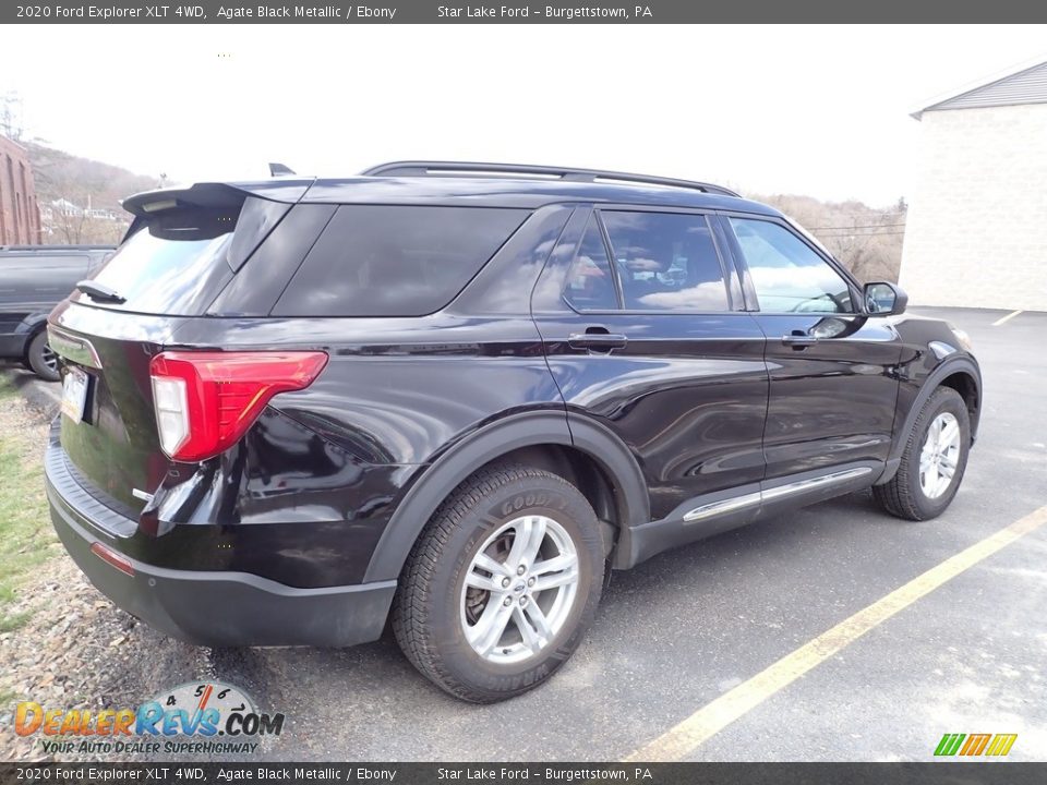 2020 Ford Explorer XLT 4WD Agate Black Metallic / Ebony Photo #4