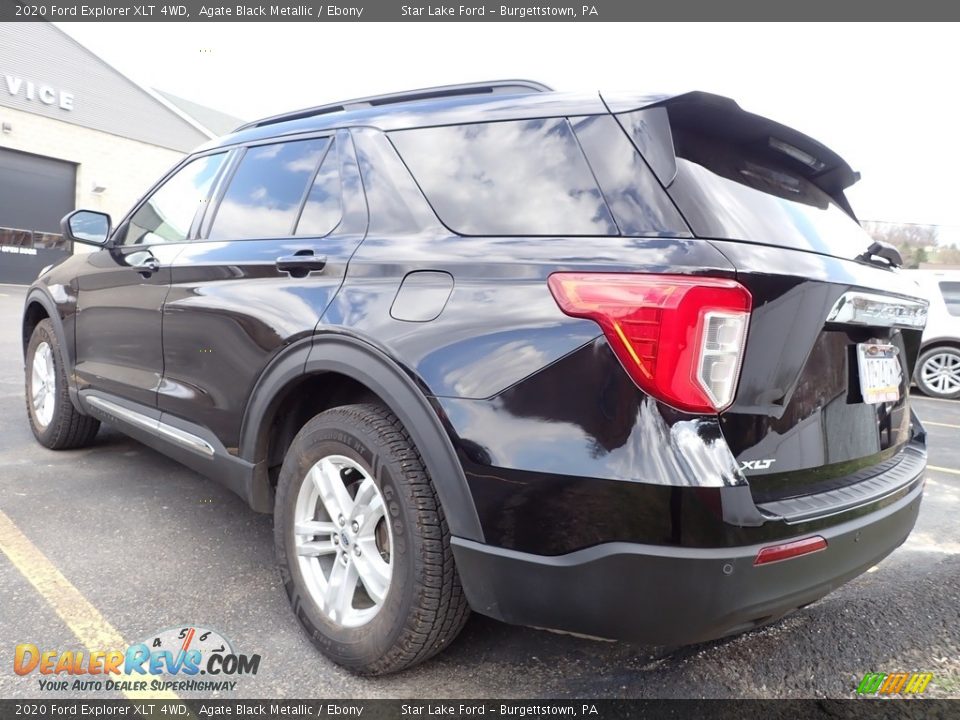 2020 Ford Explorer XLT 4WD Agate Black Metallic / Ebony Photo #5