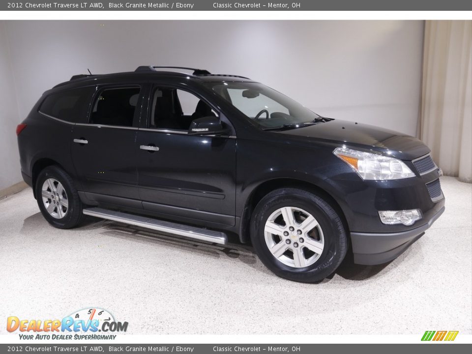 2012 Chevrolet Traverse LT AWD Black Granite Metallic / Ebony Photo #1