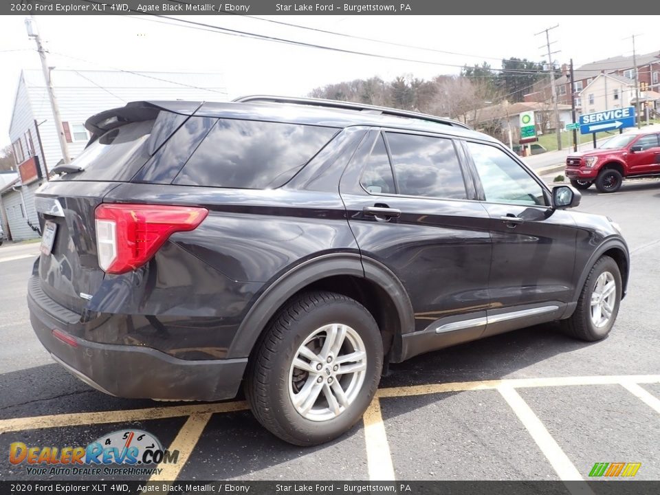 2020 Ford Explorer XLT 4WD Agate Black Metallic / Ebony Photo #3