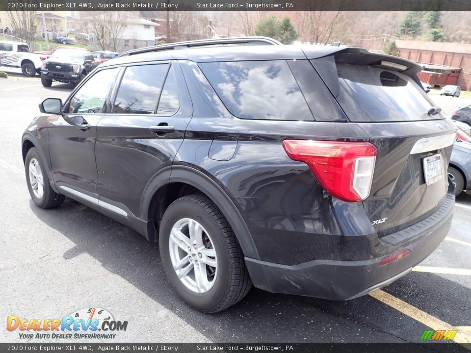 2020 Ford Explorer XLT 4WD Agate Black Metallic / Ebony Photo #4