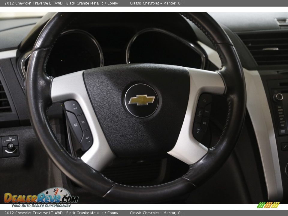 2012 Chevrolet Traverse LT AWD Black Granite Metallic / Ebony Photo #7