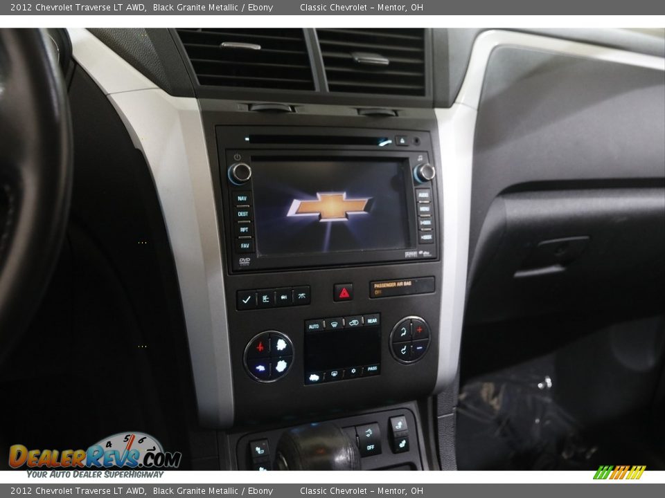 2012 Chevrolet Traverse LT AWD Black Granite Metallic / Ebony Photo #9