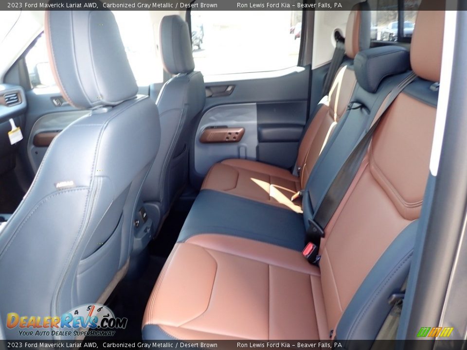 2023 Ford Maverick Lariat AWD Carbonized Gray Metallic / Desert Brown Photo #12