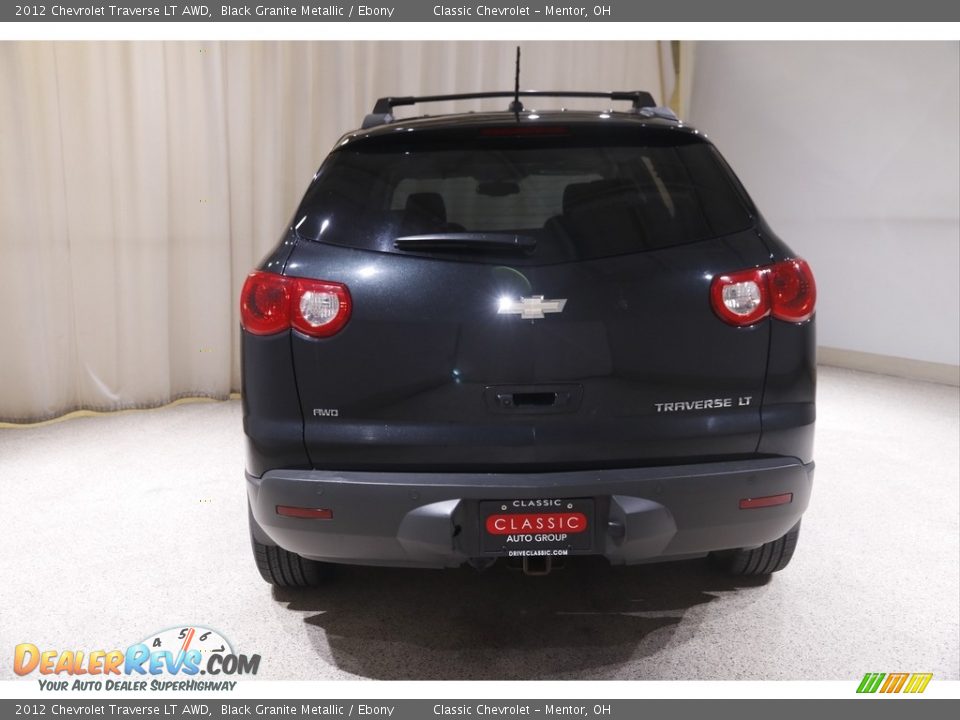 2012 Chevrolet Traverse LT AWD Black Granite Metallic / Ebony Photo #21