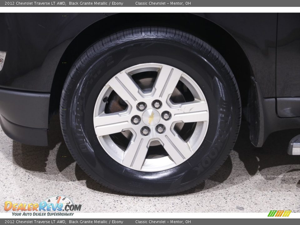 2012 Chevrolet Traverse LT AWD Black Granite Metallic / Ebony Photo #23