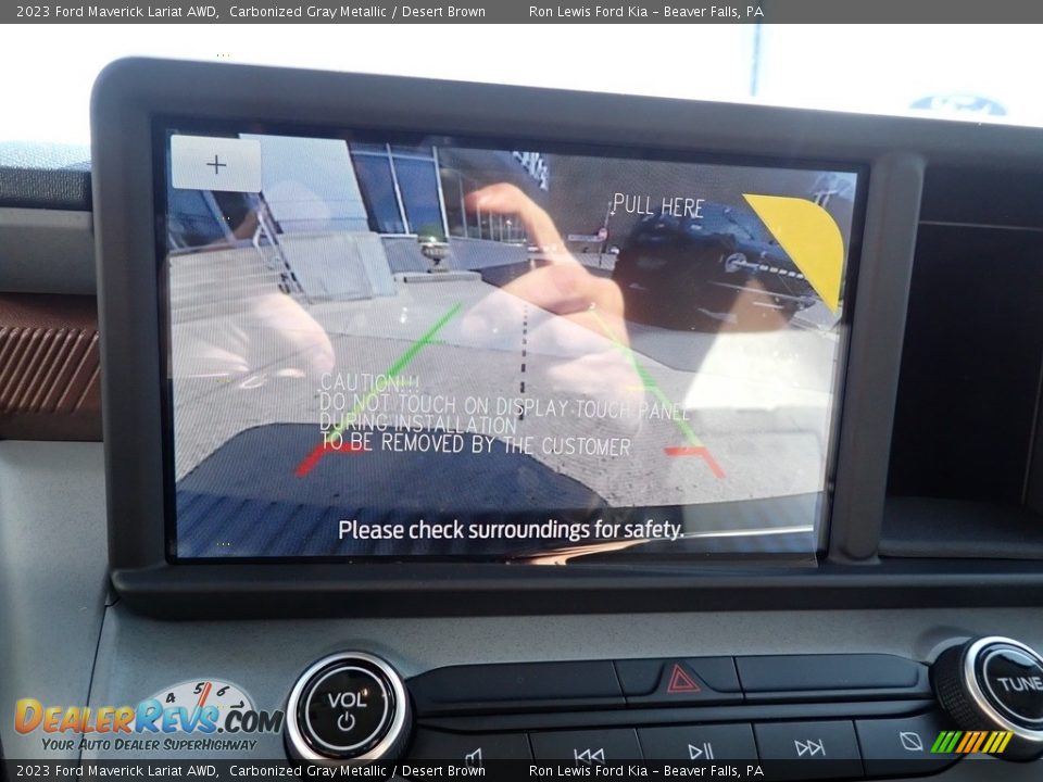 2023 Ford Maverick Lariat AWD Carbonized Gray Metallic / Desert Brown Photo #18