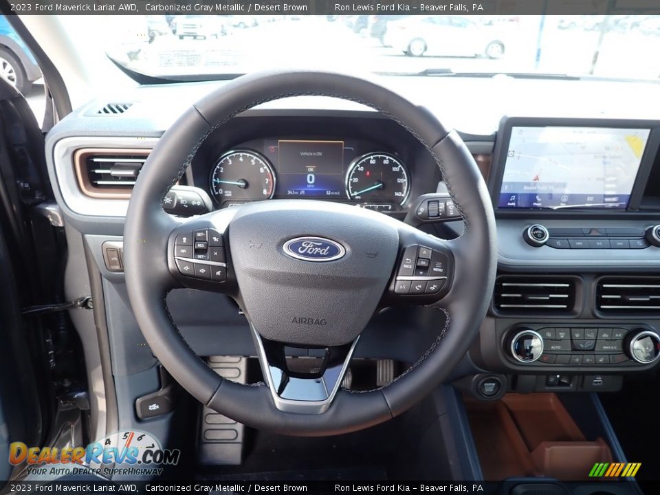 2023 Ford Maverick Lariat AWD Steering Wheel Photo #19