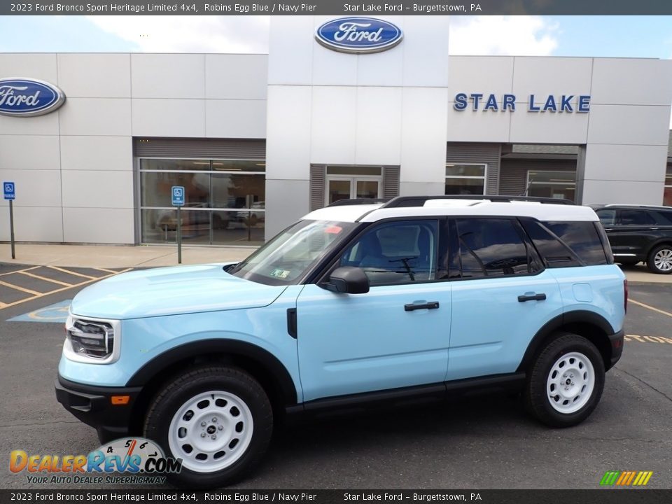 2023 Ford Bronco Sport Heritage Limited 4x4 Robins Egg Blue / Navy Pier Photo #1