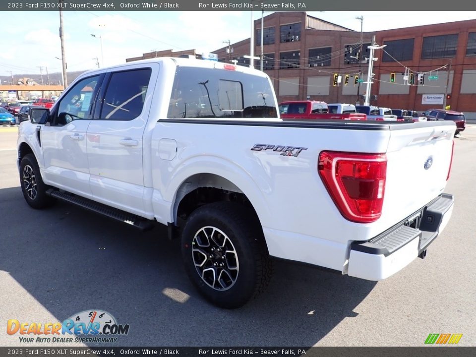 2023 Ford F150 XLT SuperCrew 4x4 Oxford White / Black Photo #6
