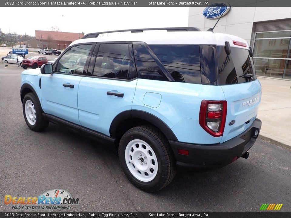 2023 Ford Bronco Sport Heritage Limited 4x4 Robins Egg Blue / Navy Pier Photo #3