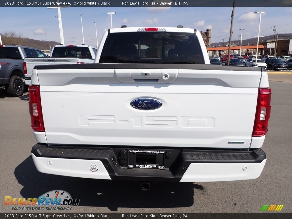 2023 Ford F150 XLT SuperCrew 4x4 Oxford White / Black Photo #7