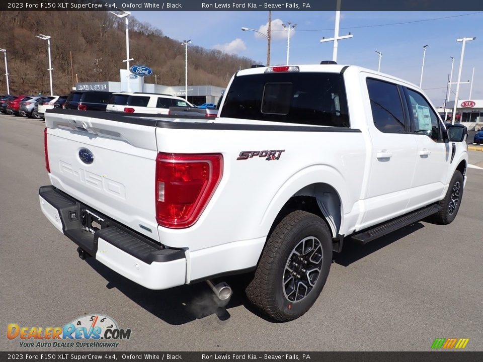 2023 Ford F150 XLT SuperCrew 4x4 Oxford White / Black Photo #8