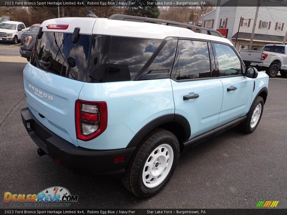 2023 Ford Bronco Sport Heritage Limited 4x4 Robins Egg Blue / Navy Pier Photo #5