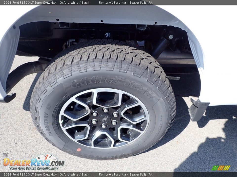 2023 Ford F150 XLT SuperCrew 4x4 Oxford White / Black Photo #9