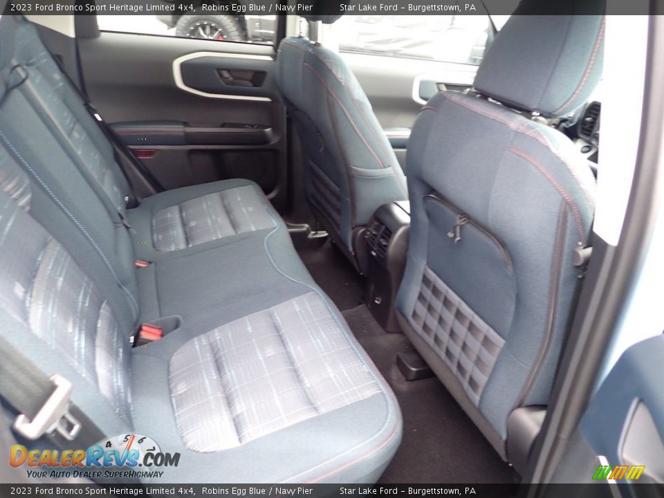 Rear Seat of 2023 Ford Bronco Sport Heritage Limited 4x4 Photo #10