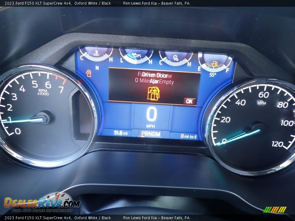 2023 Ford F150 XLT SuperCrew 4x4 Oxford White / Black Photo #17