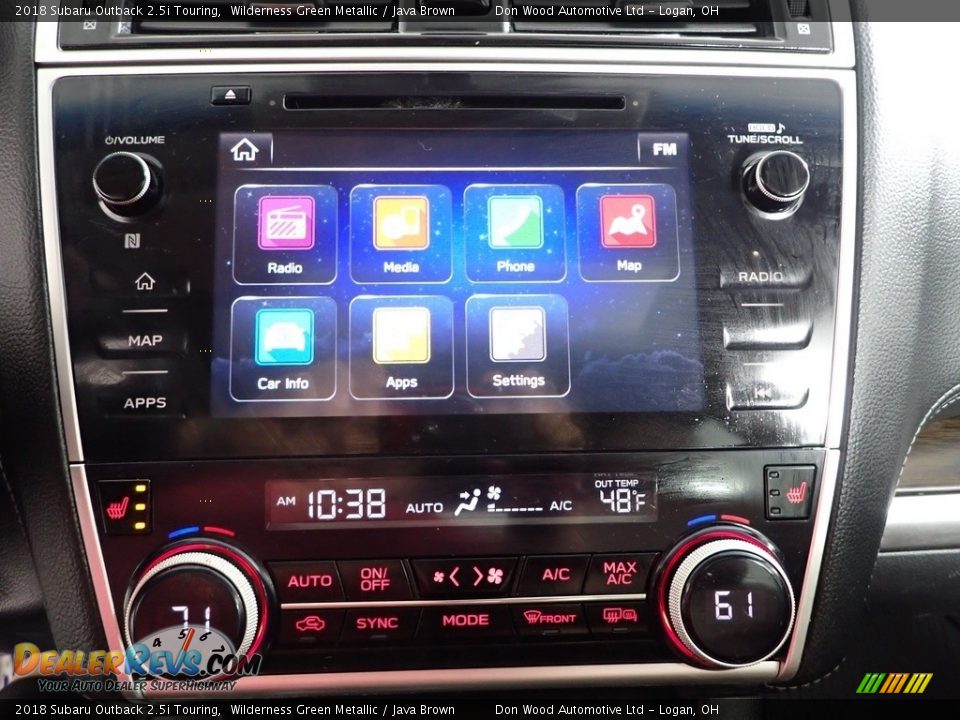 2018 Subaru Outback 2.5i Touring Wilderness Green Metallic / Java Brown Photo #2