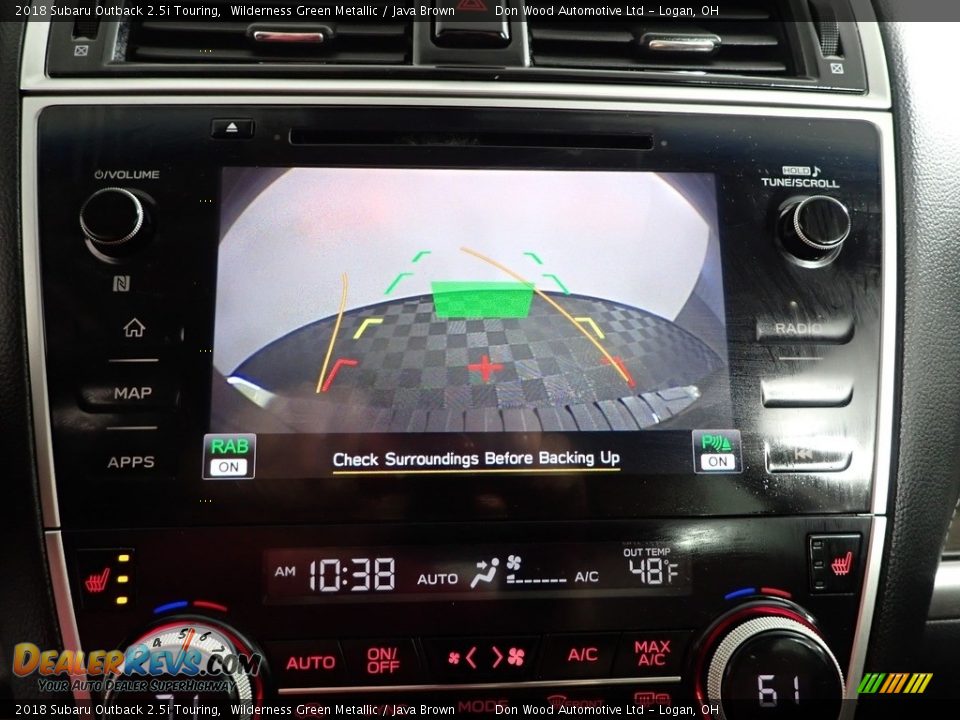 2018 Subaru Outback 2.5i Touring Wilderness Green Metallic / Java Brown Photo #3