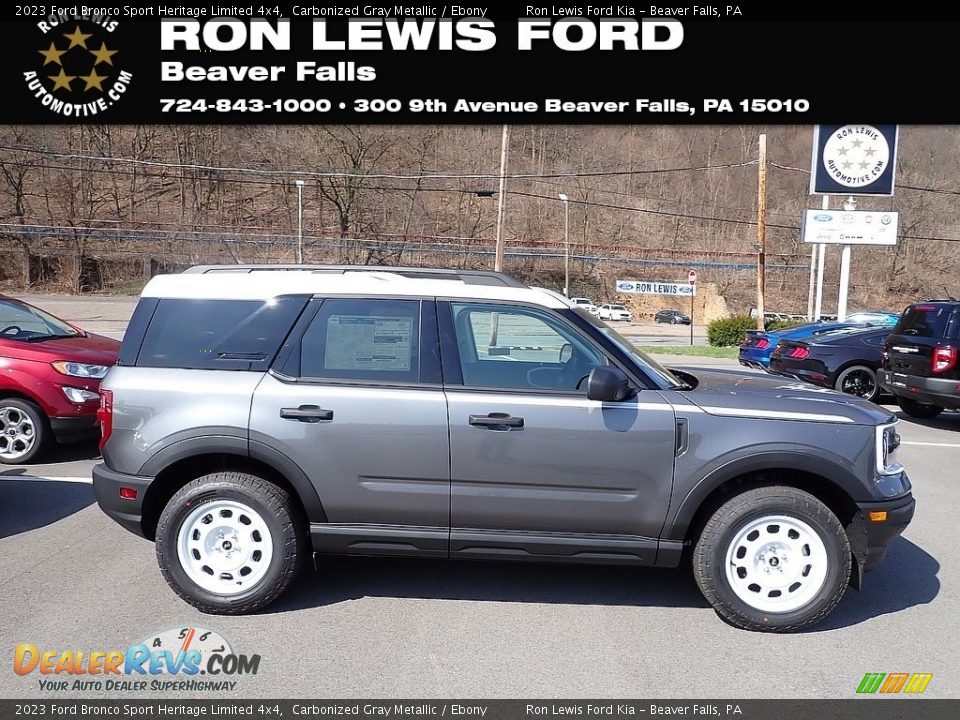 2023 Ford Bronco Sport Heritage Limited 4x4 Carbonized Gray Metallic / Ebony Photo #1
