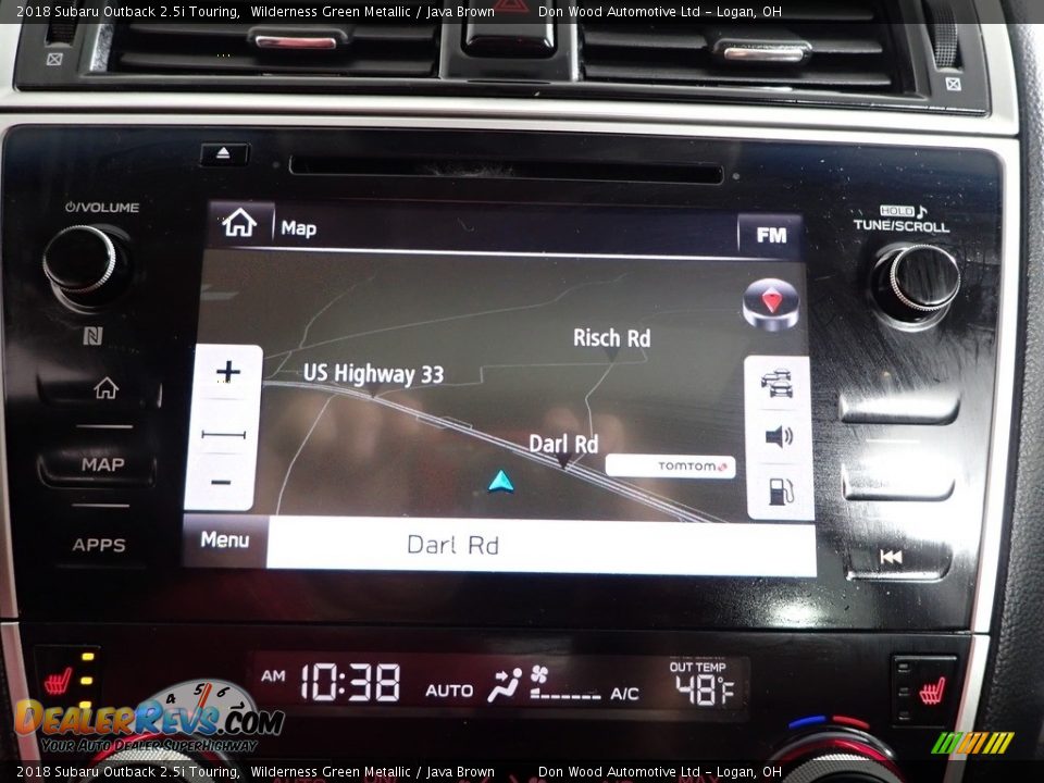 2018 Subaru Outback 2.5i Touring Wilderness Green Metallic / Java Brown Photo #4