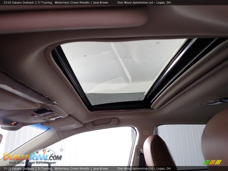 2018 Subaru Outback 2.5i Touring Wilderness Green Metallic / Java Brown Photo #5