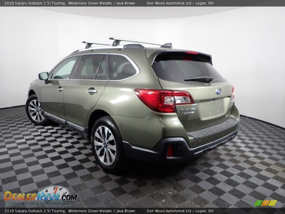 2018 Subaru Outback 2.5i Touring Wilderness Green Metallic / Java Brown Photo #9