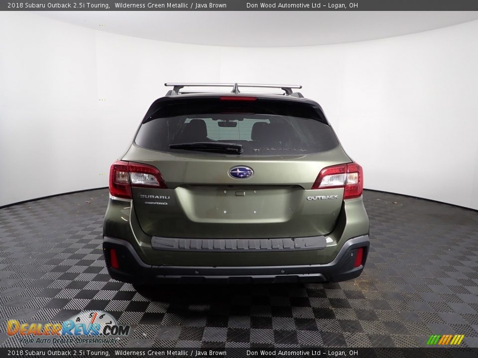 2018 Subaru Outback 2.5i Touring Wilderness Green Metallic / Java Brown Photo #10