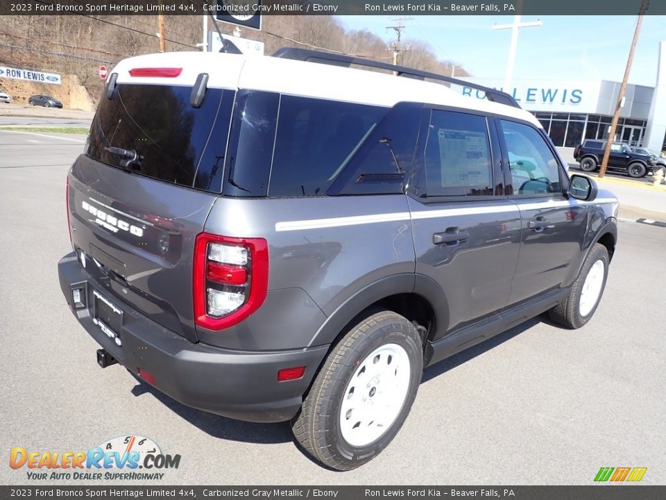 2023 Ford Bronco Sport Heritage Limited 4x4 Carbonized Gray Metallic / Ebony Photo #8