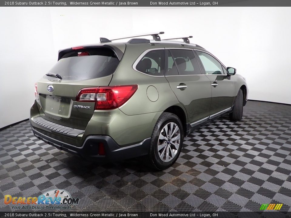 2018 Subaru Outback 2.5i Touring Wilderness Green Metallic / Java Brown Photo #13